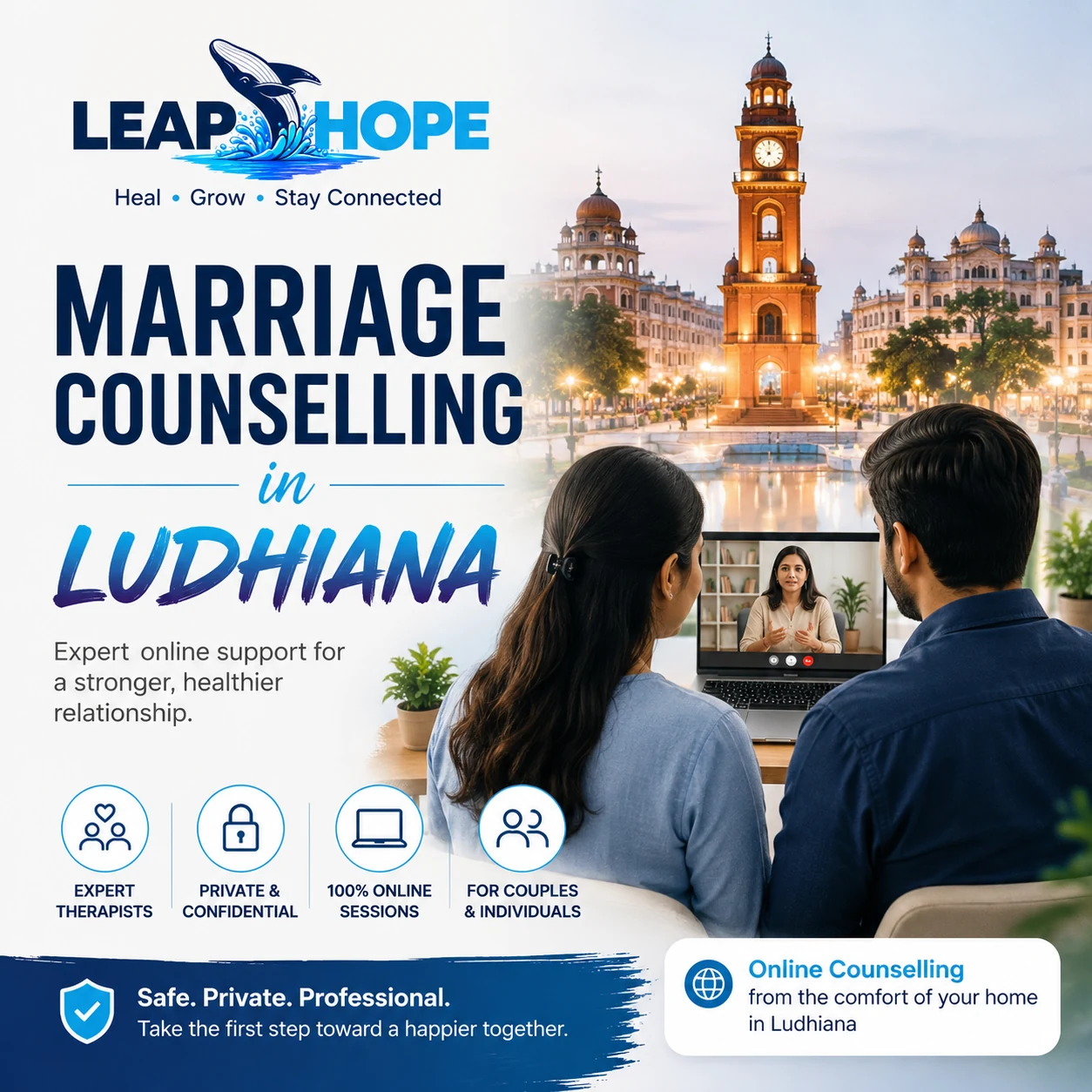 Online marriage counselling and couples therapy in Ludhiana